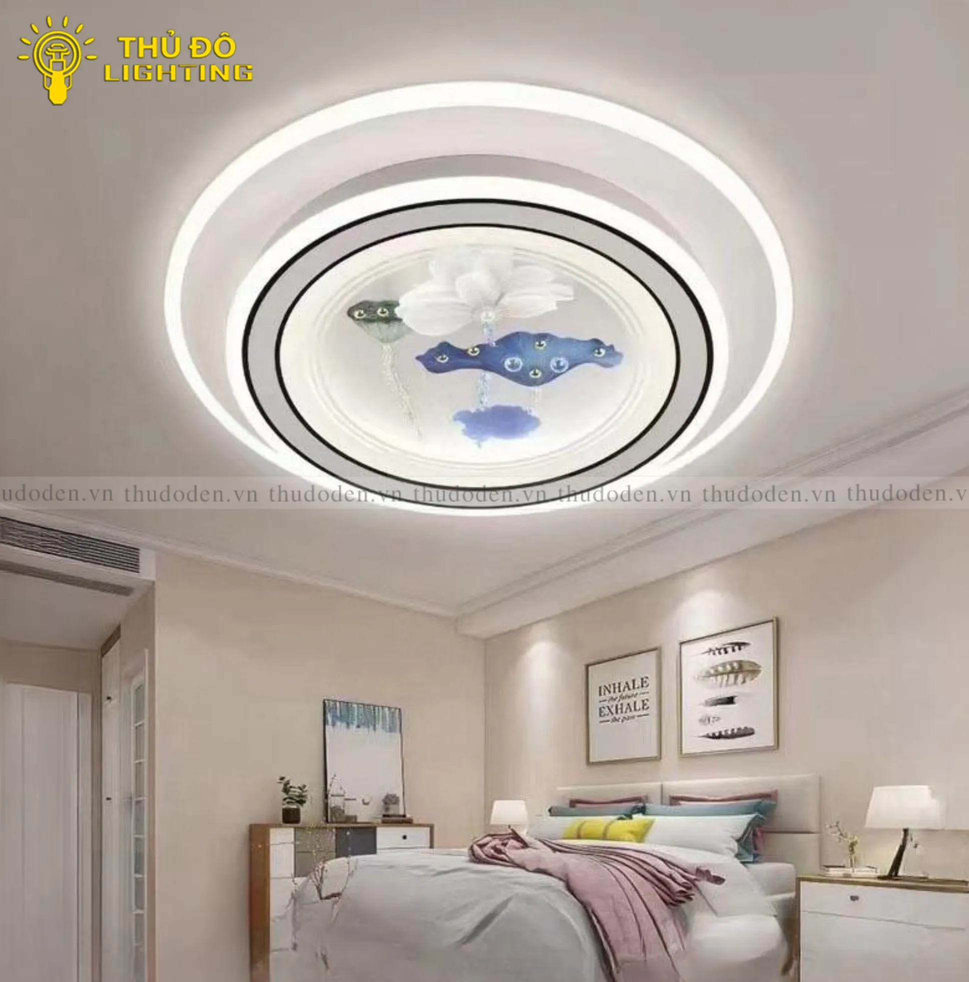 Đèn led ốp trần mang lại nguồn ánh sáng ổn định và dịu nhẹ cho mắt người dùng