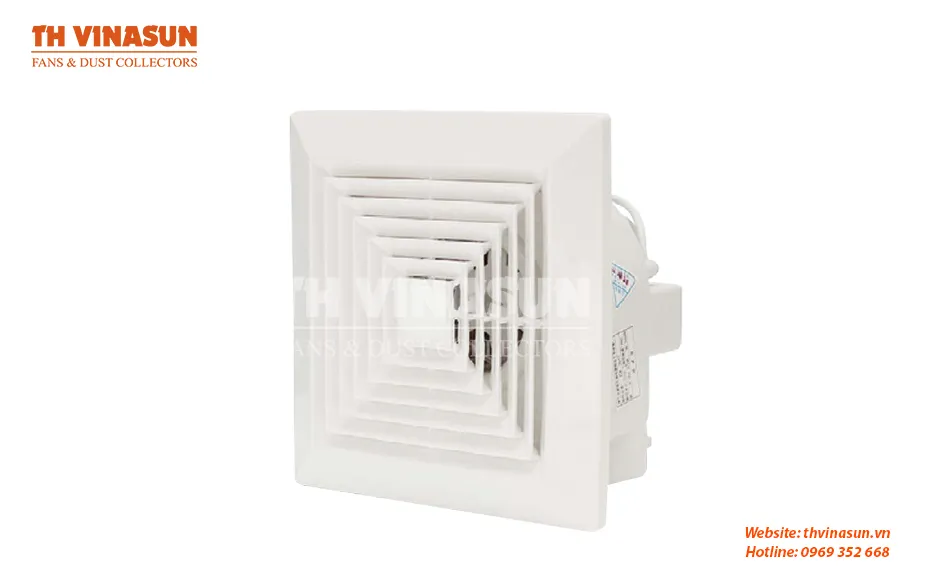Thiết kế quạt cấp gió tươi âm trần dòng VNS-AV với cấu trúc nhựa PP bền bỉ