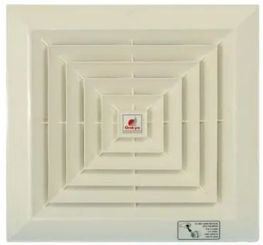 Cận cảnh mặt sau của quạt hút Onchyo với hệ thống tản nhiệt tối ưu cho động cơ