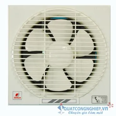 Hệ thống cánh quạt và khung viền chắc chắn của quạt thông gió gắn tường Onchyo