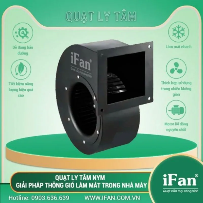 Hệ thống quạt hướng trục tròn lắp đặt trong đường ống dẫn khí công nghiệp