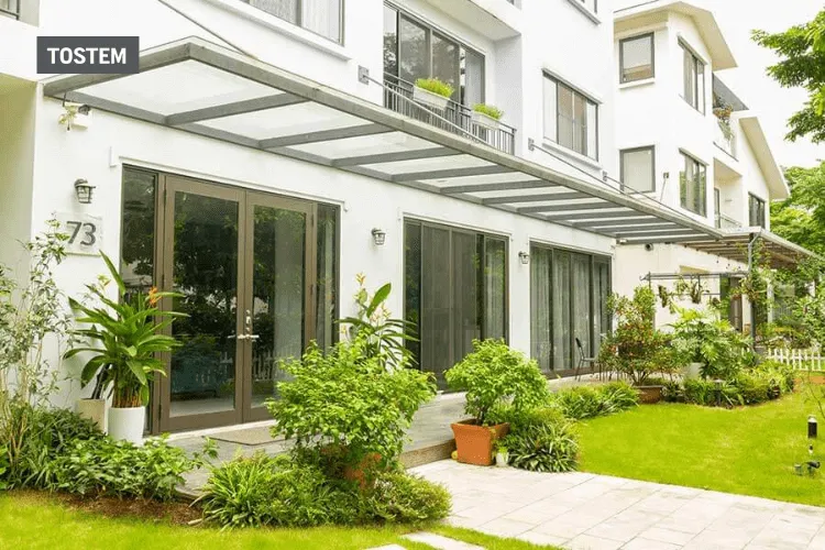 Khung cửa sổ nhôm kính đón ánh sáng tự nhiên tại biệt thự cao cấp Ecopark