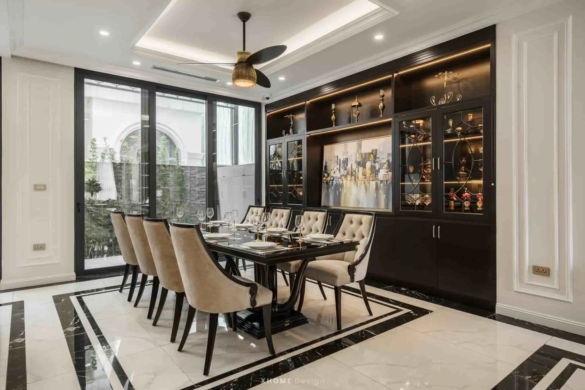 Mẫu quạt trần 3 cánh Minka Uchiwa với thiết kế hiện đại tối giản