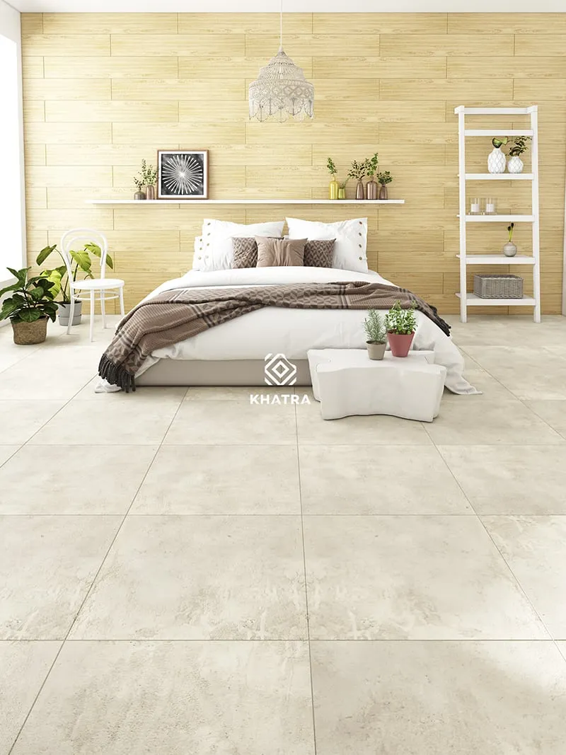 Thiết kế phòng ngủ độc đáo với gạch trang trí Hive kết hợp gạch gỗ