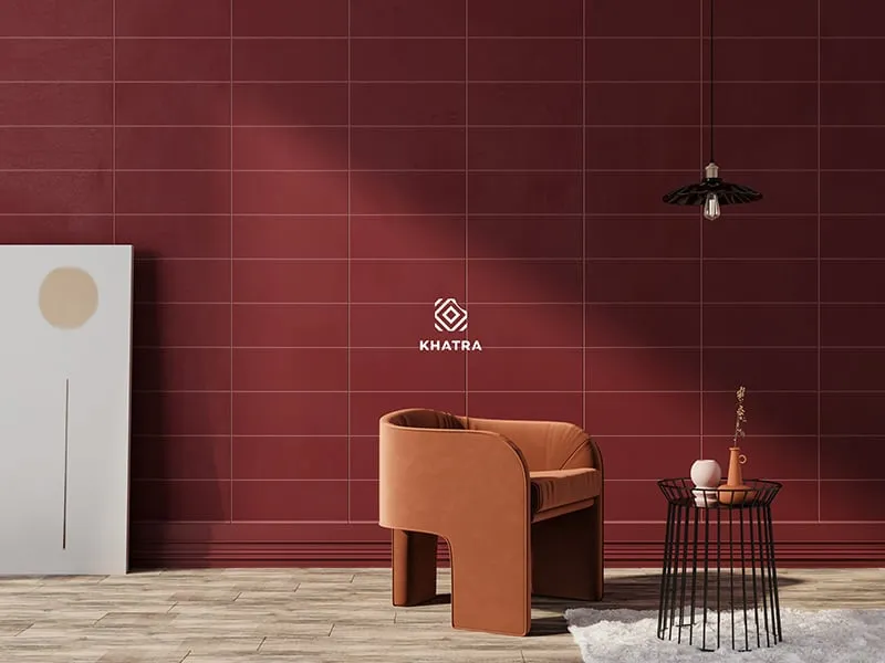 Cận cảnh mẫu gạch trang trí cao cấp với bề mặt vân nổi độc đáo