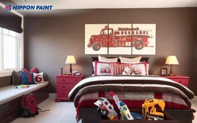 Sự phối hợp giữa màu nâu đất và trắng sứ mang lại vẻ đẹp thanh lịch