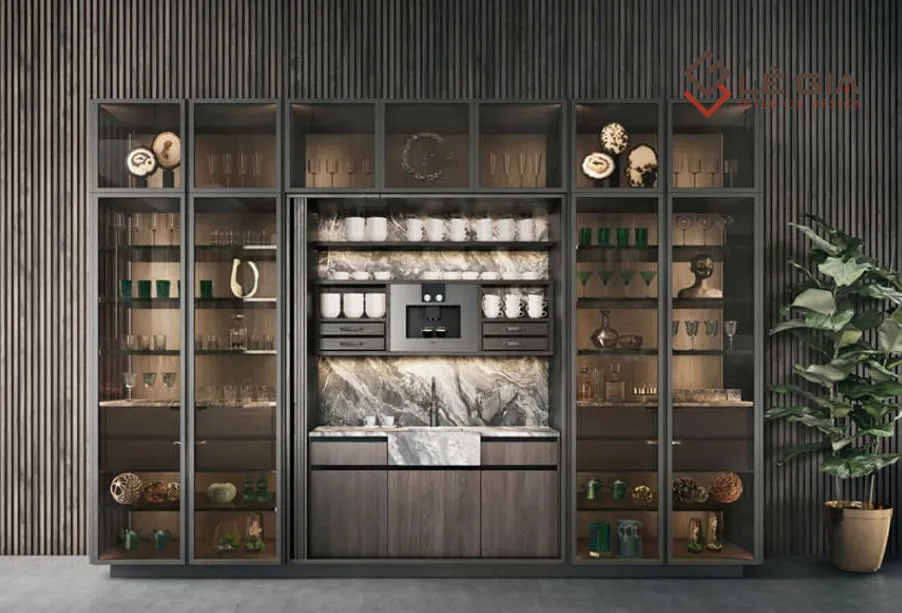 Mẫu tủ rượu đẹp cho phòng khách đẳng cấp LG-TR043