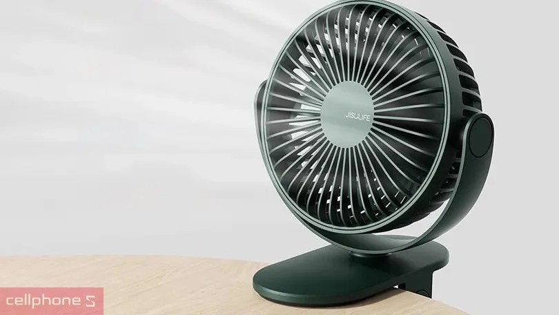 Chi tiết khung bảo vệ và cánh quạt được gia công tỉ mỉ bằng nhựa ABS nguyên sinh