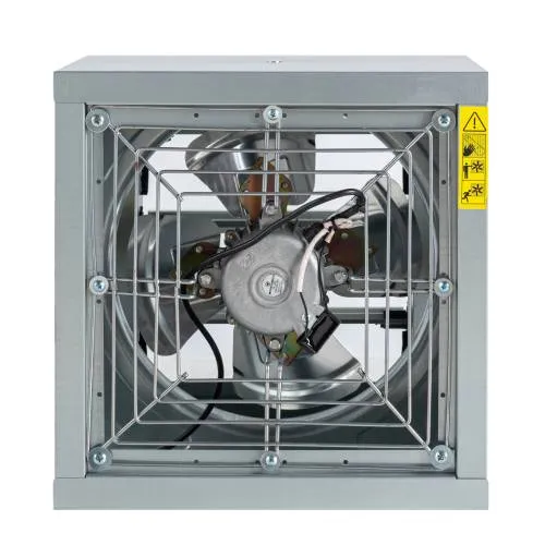 Cận cảnh quạt thông gió JH400 với nhãn mác thương hiệu Fanpro chính hãng và lá chớp bảo vệ