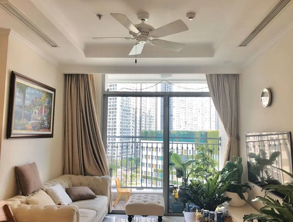 quạt trần phòng khách