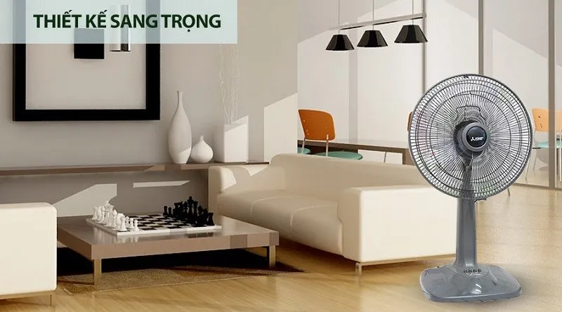 Quạt lửng Mitsubishi Electric mã R16-GA kiểu dáng tối giản phù hợp cho phòng ngủ và phòng khách nhỏ